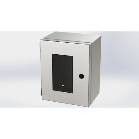 Saginaw Control & Engineering 1/4 Turn Latch Electrical Enclosures, 10 in H, 6 in D, 8 in W, NEMA 3R, 4, 4X, 12, 13 SCE-10086ELJWSS6